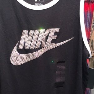 Custom Swarovski Crystal Nike Tank Top